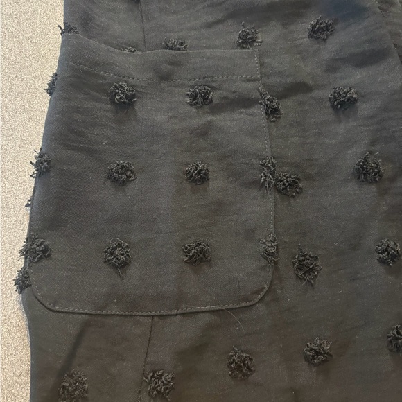 Blooming Jelly Dress Black V-Neck Mini Sleeveless Swiss Dot Pool Cover Up Size M - Picture 4 of 7